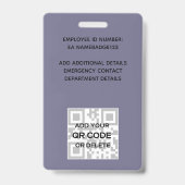 FOTO-ID - Mitarbeiter VIP Pass Girly Glitzer Blume Ausweis (Back)