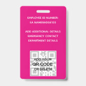 FOTO-ID Mitarbeiter VIP PASS Girly Glitzer Blume Ausweis (Back)