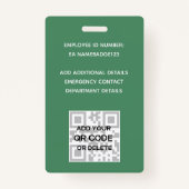 FOTO-ID - Mitarbeiter VIP Pass Girly Glitzer Glam Ausweis (Rückseite)