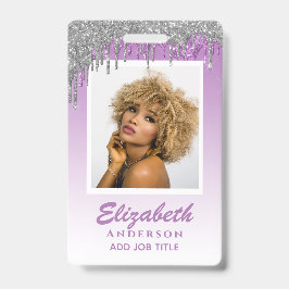 FOTO-ID - Mitarbeiter VIP Pass Girly Glitzer Glam Ausweis