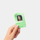 FOTO-ID Mitarbeiter VIP PASS Wasserfarbe Abstrakt Ausweis (Handheld)