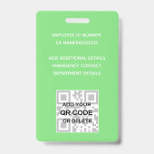 FOTO-ID Mitarbeiter VIP PASS Wasserfarbe Abstrakt Ausweis (Back)