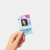FOTO-ID Mitarbeiter VIP PASS Wasserfarbe Abstrakt Ausweis (Handheld)