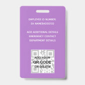 FOTO-ID Mitarbeiter VIP PASS Wasserfarbe Abstrakt Ausweis (Back)