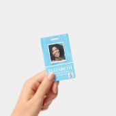 FOTO-ID Mitarbeiter VIP PASS Wasserfarbe Abstrakt Ausweis (Handheld)