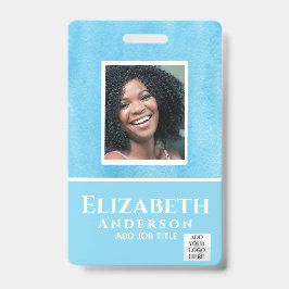 FOTO-ID Mitarbeiter VIP PASS Wasserfarbe Abstrakt Ausweis