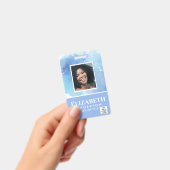 FOTO-ID Mitarbeiter VIP PASS Wasserfarbe Abstrakt Ausweis (Handheld)