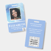 FOTO-ID Mitarbeiter VIP PASS Wasserfarbe Abstrakt Ausweis (Front & Back)