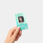 FOTO-ID Mitarbeiter VIP PASS Wasserfarbe Abstrakt Ausweis (Handheld)