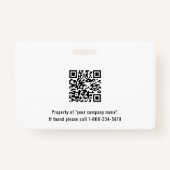 Foto-ID Navy Blue Abzeichen Ausweis (Rückseite)