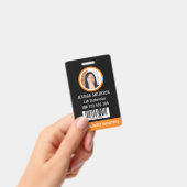 Foto-ID Orange Black Ausweis (Handheld)