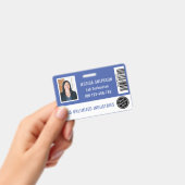 Foto-ID Periwinkle Blue Abzeichen Ausweis (Handheld)