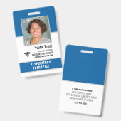 Foto ID Personalisierter medizinischer Mitarbeiter Ausweis (Vorder- & Rückseite)