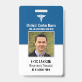 Foto ID Personalisierter medizinischer Mitarbeiter Ausweis (Vorderseite)
