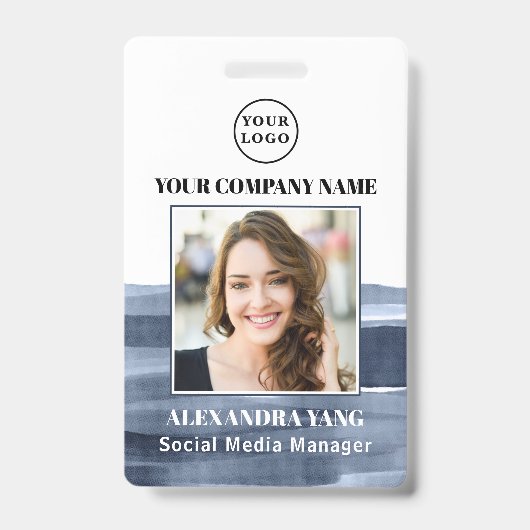 Foto-ID Personalisierter Mitarbeiter Ausweis (Vorderseite)