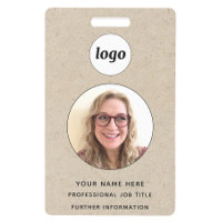 Foto-ID Professioneller Braunpapier-Effekt Name