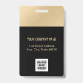 Foto-ID QR-Code-Logo Schwarz-Logo Ausweis (Back)