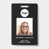 Foto-ID QR-Code Nametag Ausweis (Vorderseite)
