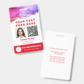 Foto ID QR Red Ausweis (Vorder- & Rückseite)