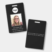 Foto-ID Sauber Professionell Name Ausweis (Vorder- & Rückseite)