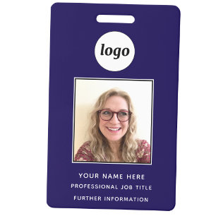 Foto-ID Saubere professionelle Navyblau-Name Ausweis