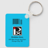 Foto-ID Schlüsselanhänger Blau 1 (Rückseite)