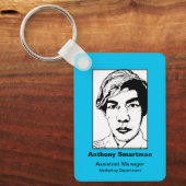 Foto-ID Schlüsselanhänger Blau 1 (Vorderseite)