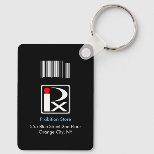 Foto-ID Schlüsselanhänger Schwarz 4 (Rückseite)