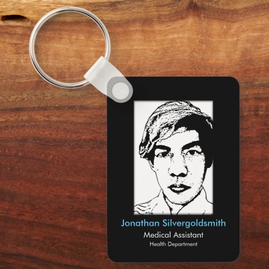 Foto-ID Schlüsselanhänger Schwarz 4 (Vorderseite)