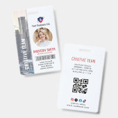 Foto-ID-Strichcode-Logo Classic Ausweis (Vorder- & Rückseite)