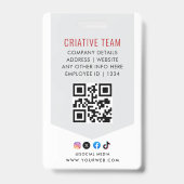 Foto-ID-Strichcode-Logo Classic Ausweis (Rückseite)