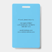 Foto-ID und Logo-Abzeichen für personalisierte Mit Ausweis (Back)