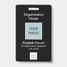 Foto-ID und Logo-Abzeichen für personalisierte Mit Ausweis