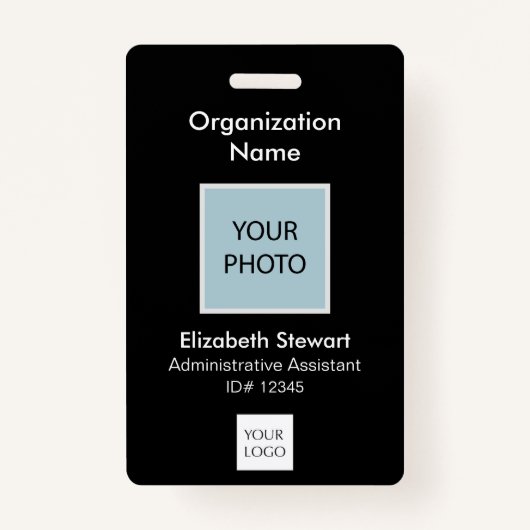 Foto-ID und Logo-Abzeichen für personalisierte Mit Ausweis (Vorderseite)