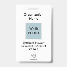 Foto-ID und Logo-Abzeichen für personalisierte Mit Ausweis