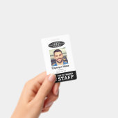 Foto-ID und QR-Code-Abzeichen für Handelsmitarbeit Ausweis (Handheld)