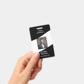 Foto ID White Black Abzeichen Ausweis (Handheld)