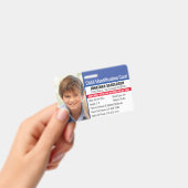 Foto Identification Emergency Allergy Child ID Ausweis (Handheld)