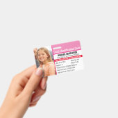 Foto Identification Emergency Allergy Child ID Ausweis (Handheld)