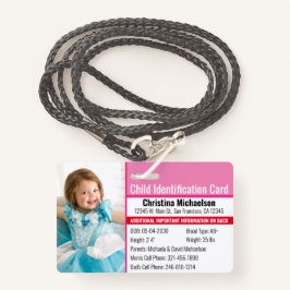 Foto-Identifikation Notfallallergie Ausweis