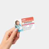 Foto-Identifikation Notfallallergie Ausweis (Handheld)