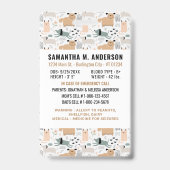 Foto-Identifikation Sicherheitshühner-Muster Kinde Ausweis (Rückseite)