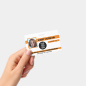 Foto Identifikations-Abzeichen Ausweis (Handheld)