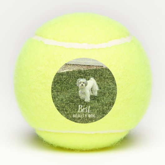 Foto Ihres Hauses Personalisiert mit Text Tennisbälle (Rückseite)