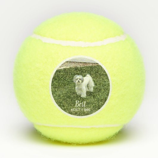 Foto Ihres Hauses Personalisiert mit Text Tennisbälle (Rückseite)