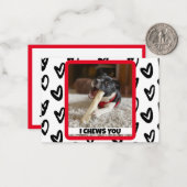 Foto Ihres Hundes - Funny and Niedlich School Note Mitteilungskarte (Vorderseite/Rückseite Beispiel)