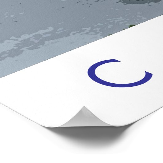 Foto Illustration Cape Cod Harbor Poster (Ecke)