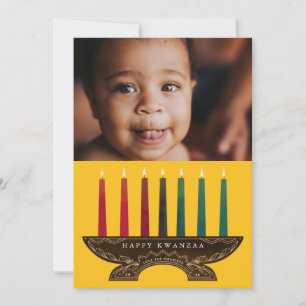 Foto Illustriert Kinara Kwanzaa Feiertagskarte