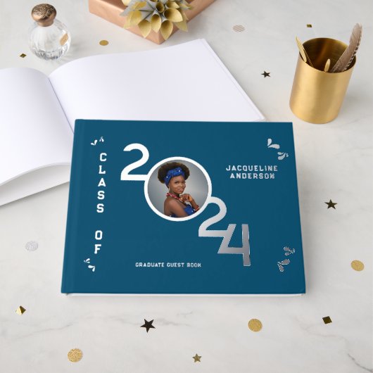 Foto im Hochschulstudium Jahr Silver Gästebuch (Vorderseite offen)