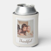 Foto im Polaroidstil - Danke und gesegnet Dosenkühler (Kanne Vorderseite)